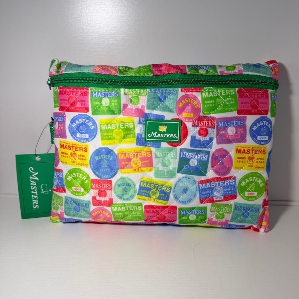 Masters 2026 SCOUT Packable Tote Bag Badges Multi Color Quilted Travel Pouch NWT